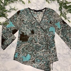 Blue Diamond Flowy Top